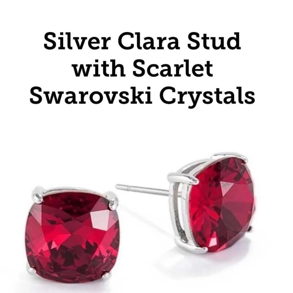Scarlet Swarovski Clara Earrings